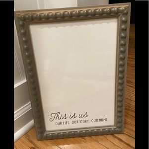 This is Us framed print.